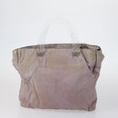 PRADA Tote Bag Nylon Suede 5 Set Brown Khaki beige Auth bs30294-8