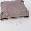 PRADA Tote Bag Nylon Suede 5 Set Brown Khaki beige Auth bs30294-9