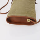 Christian Dior Shoulder Bag Leather Canvas 3 Set Black Beige Auth bs30295-11