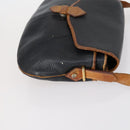 Christian Dior Shoulder Bag Leather Canvas 3 Set Black Beige Auth bs30295-18