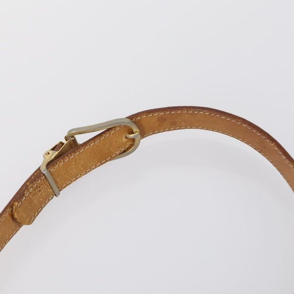 Christian Dior Shoulder Bag Leather Canvas 3 Set Black Beige Auth bs30295