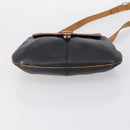 Christian Dior Shoulder Bag Leather Canvas 3 Set Black Beige Auth bs30295-21