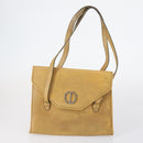 Christian Dior Shoulder Bag Leather Canvas 3 Set Black Beige Auth bs30295-2