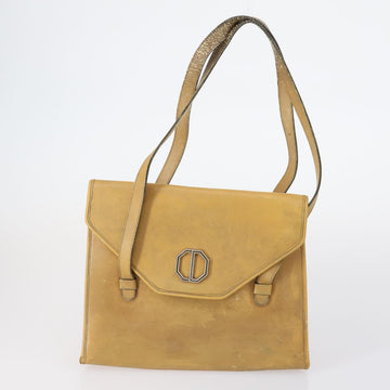 Christian Dior Shoulder Bag Leather Canvas 3 Set Black Beige Auth bs30295 - 0