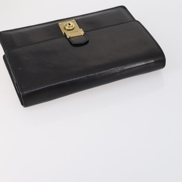 BALLY Tote Bag Leather Nylon PVC 5 Set Black Beige Auth bs30296