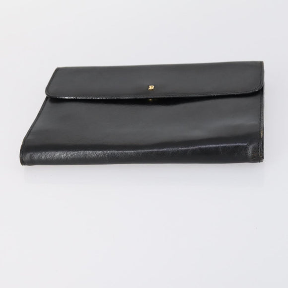 BALLY Tote Bag Leather Nylon PVC 5 Set Black Beige Auth bs30296