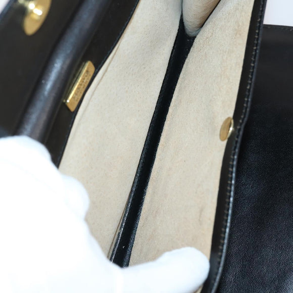 BALLY Tote Bag Leather Nylon PVC 5 Set Black Beige Auth bs30296