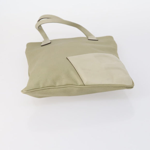 BALLY Tote Bag Leather Nylon PVC 5 Set Black Beige Auth bs30296