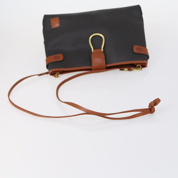 BALLY Tote Bag Leather Nylon PVC 5 Set Black Beige Auth bs30296