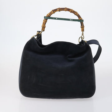 GUCCI Shoulder Bag PVC Suede Leather 5 Set Black White Brown Auth bs30297 - 0