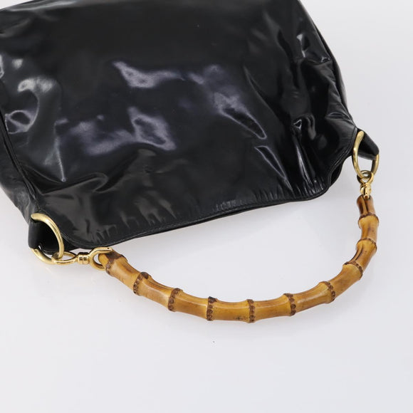 GUCCI Shoulder Bag PVC Suede Leather 5 Set Black White Brown Auth bs30297