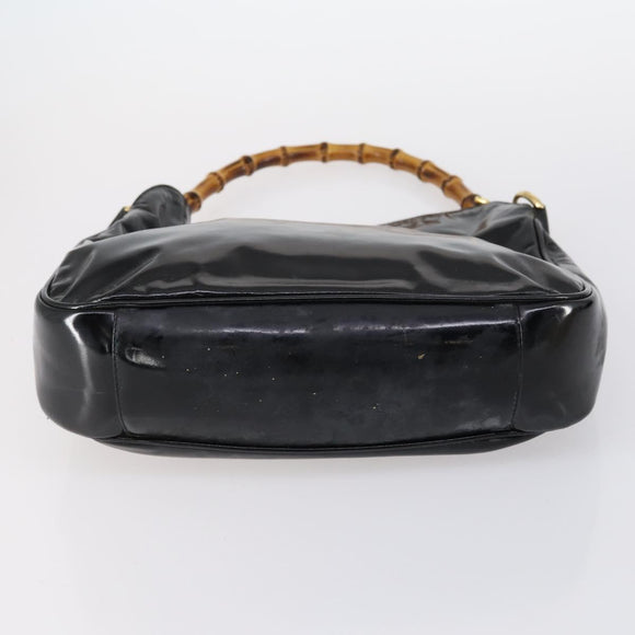 GUCCI Shoulder Bag PVC Suede Leather 5 Set Black White Brown Auth bs30297