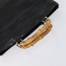 GUCCI Shoulder Bag PVC Suede Leather 5 Set Black White Brown Auth bs30297-25