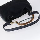 GUCCI Shoulder Bag PVC Suede Leather 5 Set Black White Brown Auth bs30297-4