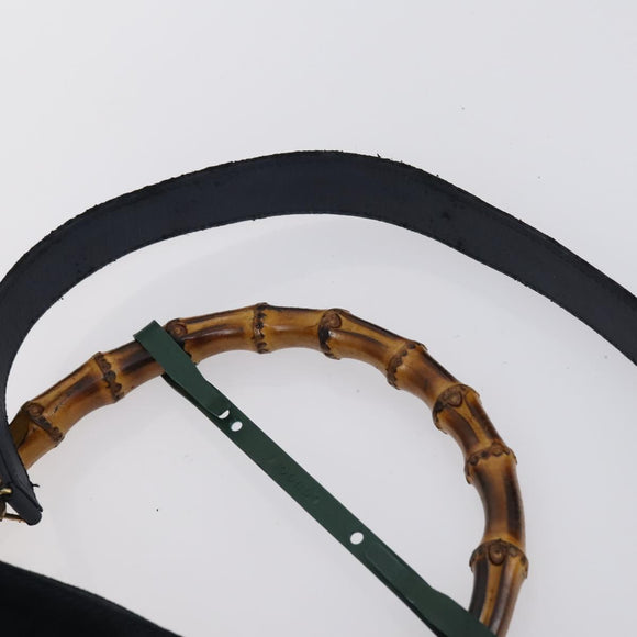 GUCCI Shoulder Bag PVC Suede Leather 5 Set Black White Brown Auth bs30297