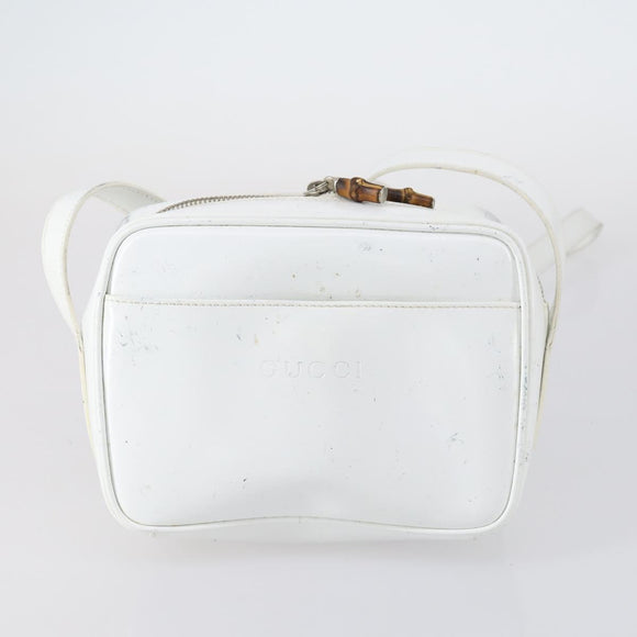 GUCCI Shoulder Bag PVC Suede Leather 5 Set Black White Brown Auth bs30297