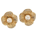 Christian Dior Earring metal Gold Tone Auth bs30300-1