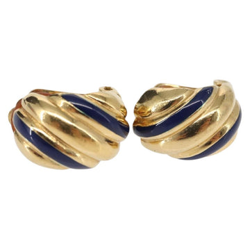 Christian Dior Earring metal Gold Tone Auth bs30303