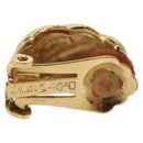 Christian Dior Earring metal Gold Tone Auth bs30303-3