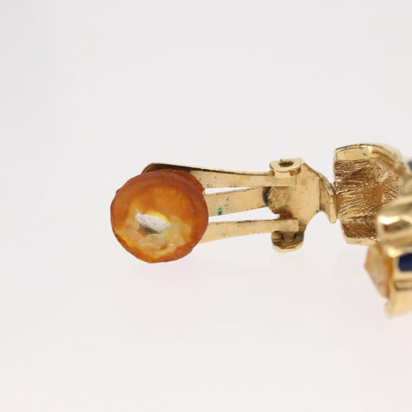 Christian Dior Earring metal Gold Tone Auth bs30303