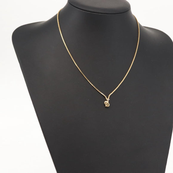 Christian Dior Necklace metal Gold Tone Auth bs30304