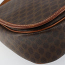 CELINE Macadam Canvas Shoulder Bag PVC Brown Gold Auth bs30306-14