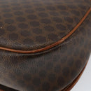 CELINE Macadam Canvas Shoulder Bag PVC Brown Gold Auth bs30306-15