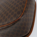 CELINE Macadam Canvas Shoulder Bag PVC Brown Gold Auth bs30306-16