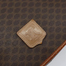 CELINE Macadam Canvas Shoulder Bag PVC Brown Gold Auth bs30306-17