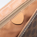 CELINE Macadam Canvas Shoulder Bag PVC Brown Gold Auth bs30306-12