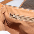 CELINE Macadam Canvas Shoulder Bag PVC Brown Gold Auth bs30306-21