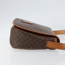 CELINE Macadam Canvas Shoulder Bag PVC Brown Gold Auth bs30306-3