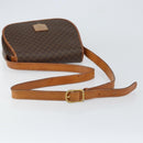 CELINE Macadam Canvas Shoulder Bag PVC Brown Gold Auth bs30306-7