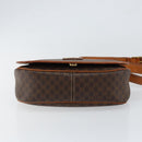 CELINE Macadam Canvas Shoulder Bag PVC Brown Gold Auth bs30306-5