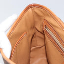 CELINE Macadam Canvas Hand Bag PVC Leather Brown Gold Auth bs30308-19