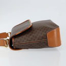 CELINE Macadam Canvas Hand Bag PVC Leather Brown Gold Auth bs30308-5