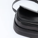 CELINE Shoulder Bag Leather Black Gold Auth bs30310-9