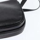 CELINE Shoulder Bag Leather Black Gold Auth bs30310-16