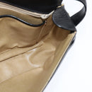 CELINE Shoulder Bag Leather Black Gold Auth bs30310-19