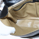 CELINE Shoulder Bag Leather Black Gold Auth bs30310-20