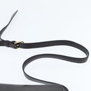 CELINE Shoulder Bag Leather Black Gold Auth bs30310-8