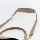 CELINE Trapeze Hand Bag Leather 2way Beige Gold Auth bs30311-15