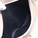 CELINE Trapeze Hand Bag Leather 2way Beige Gold Auth bs30311-23