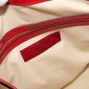 VALENTINO Rock Studs Hand Bag Patent leather 2way Red Gold Auth bs30313-19