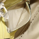 VALENTINO Rock Studs Hand Bag Leather 2way Yellow Gold Auth bs30314-26