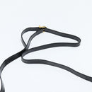 Salvatore Ferragamo Vala Hand Bag Patent leather 2way Black Gold Auth bs30316-10