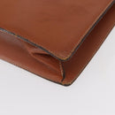 LOEWE Anagram Briefcase Leather Green Gold Auth bs30318-14