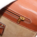 LOEWE Anagram Briefcase Leather Green Gold Auth bs30318-20