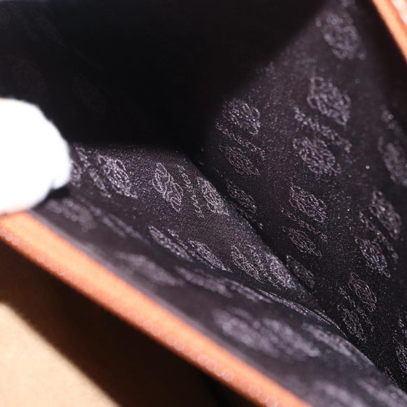 LOEWE Anagram Briefcase Leather Green Gold Auth bs30318