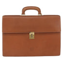 LOEWE Anagram Briefcase Leather Green Gold Auth bs30318-13